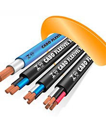 CABO FLEXÍVEL 750V - Material Elétrico Montagem de Painel Eletrico Sorocaba Cabos Eletricos Material de Incendio Sorocaba